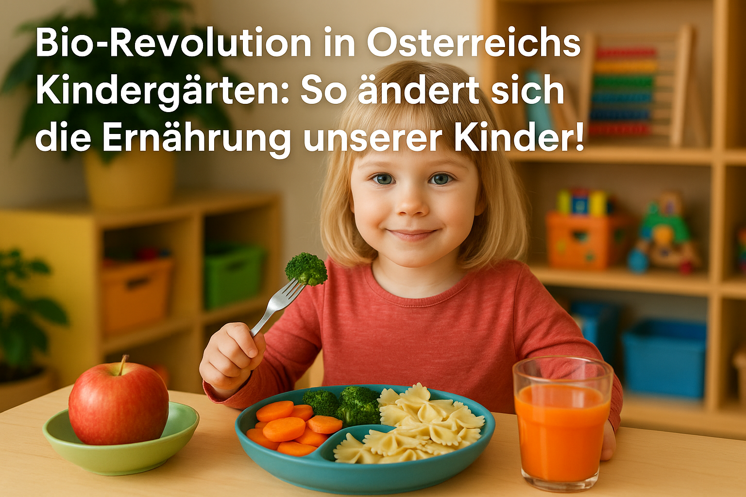 Titelbild zu „Bio-Revolution in Österreichs Kindergärten: So ändert sich die Ernährung unserer Kinder!“