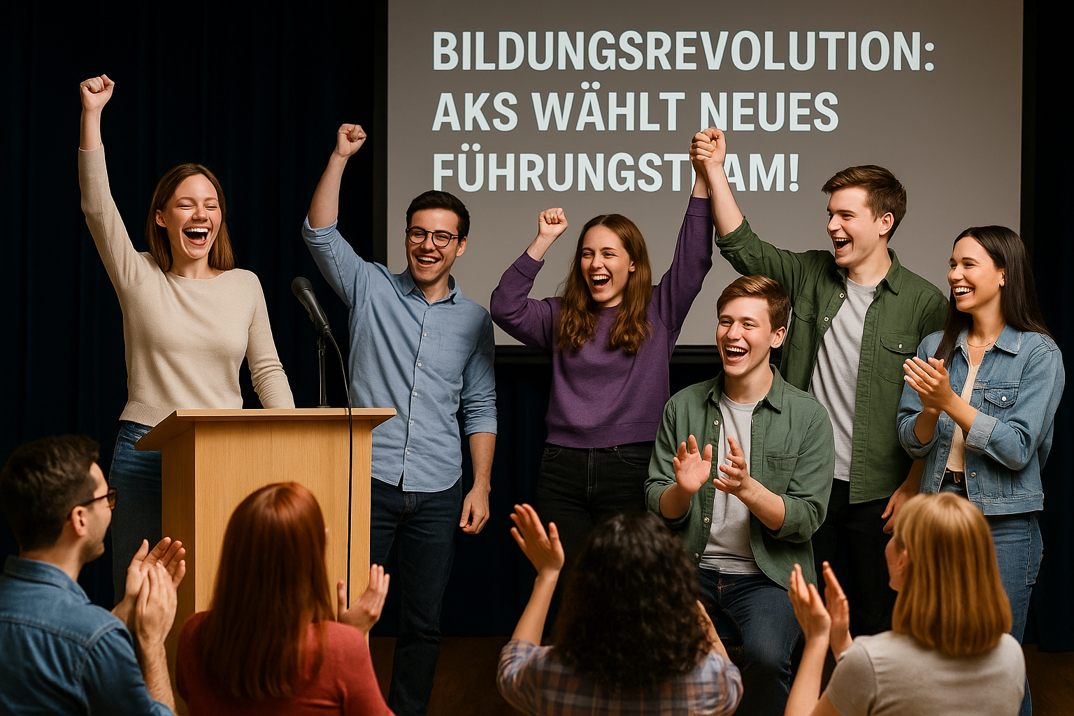 Titelbild zu „Bildungsrevolution: AKS wählt neues Führungsteam!“